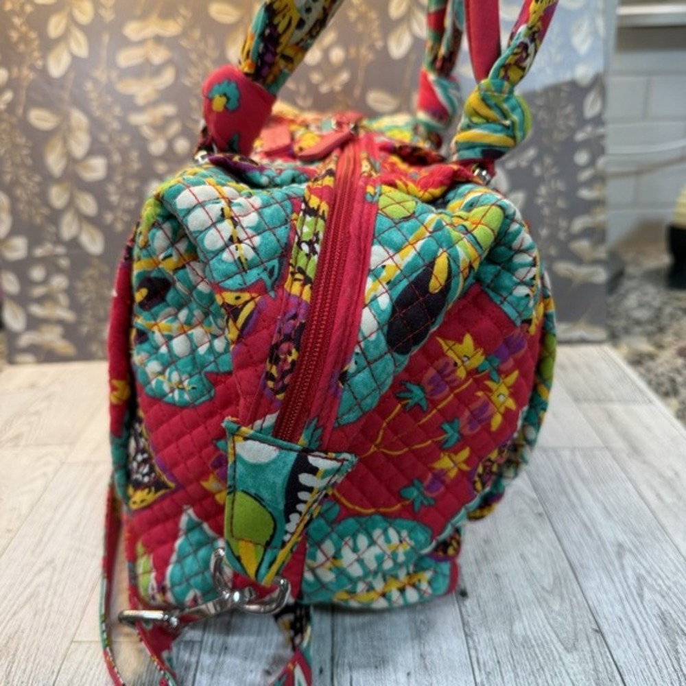 Vera Bradley satchel Hadley‎ bag in Rumba medium size Pink floral Purse - Picture 6 of 15